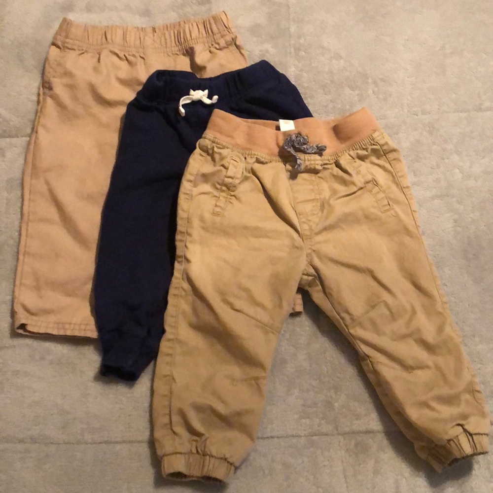 3 pairs of size 12 mos pants